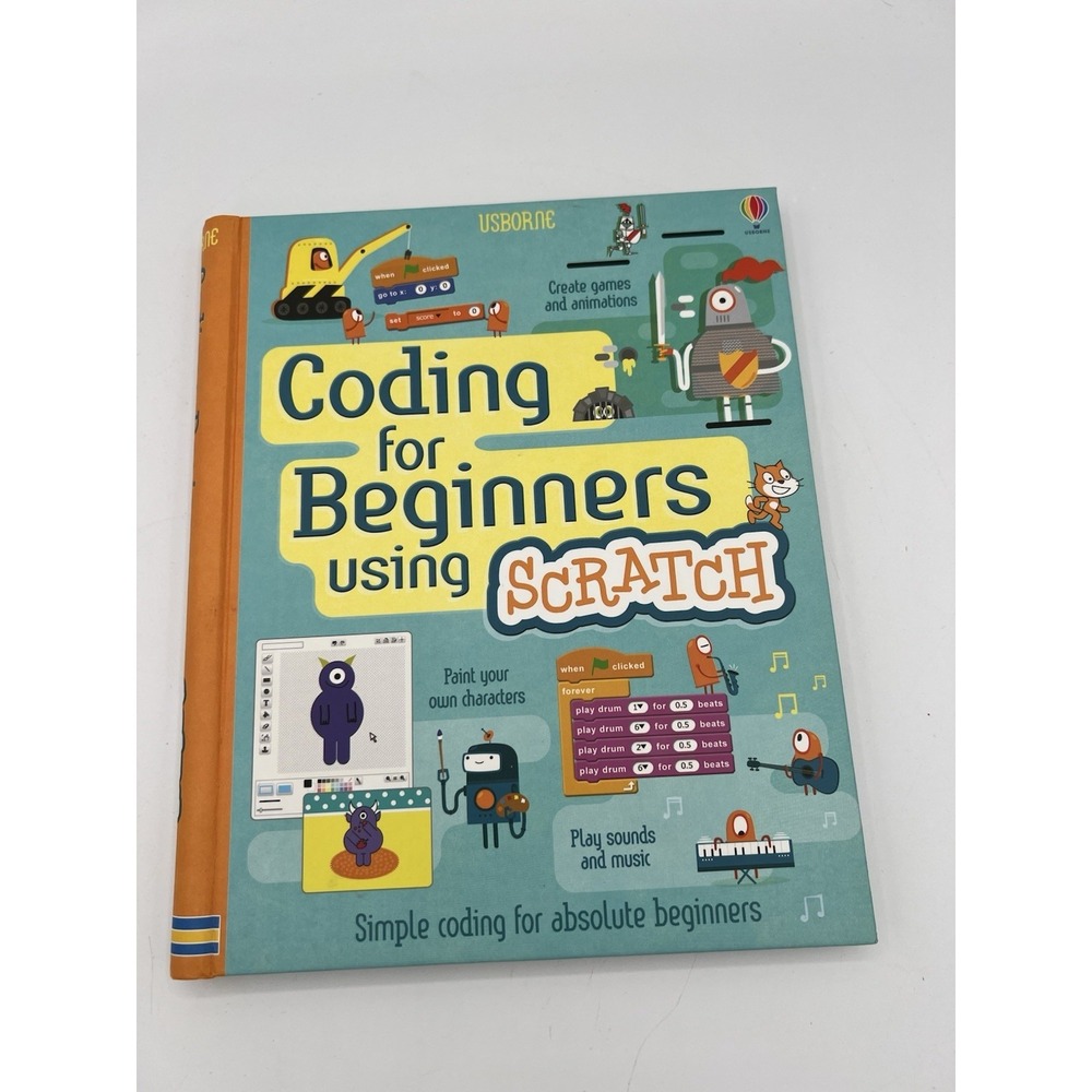 💻 Coding for Beginners Using Scratch – IR – Spiral-bound – VERY GOOD
